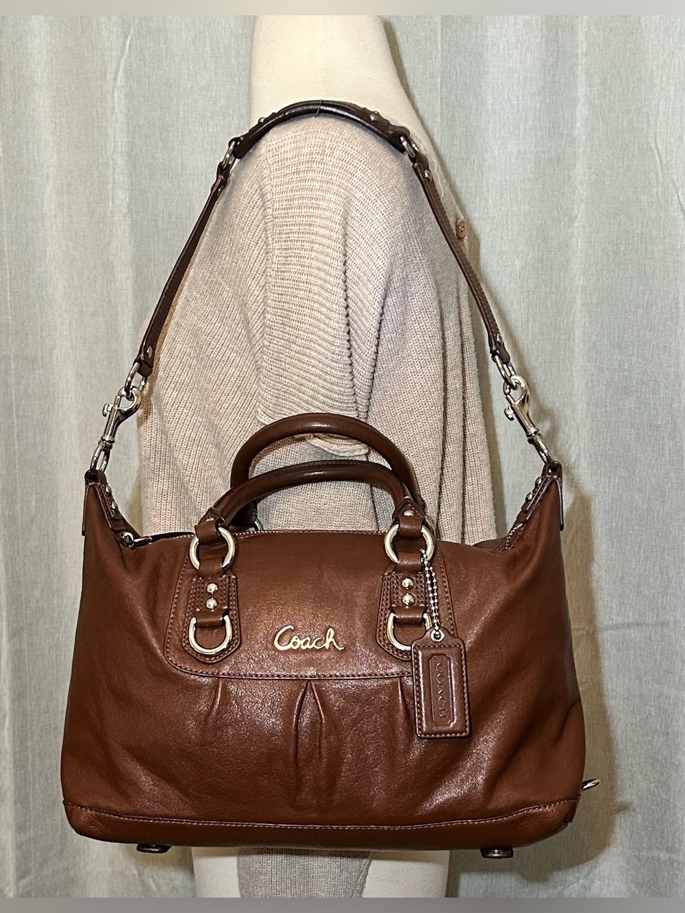 Coach Ashley F15445
Brown Leather Satchel
Y2K Bag w/ Tags